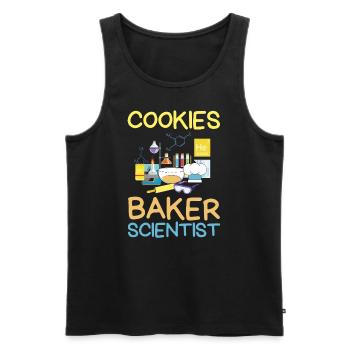 Cookies Boulanger Scientifique Chimie Ustensiles de cuisine - Débardeur bio Premium Homme - noir - Devant - Michal (187cm)