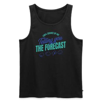 100 Chance I'll Tell You the Prediction - Men's Premium Organic Tank Top - black - Front - AI Model Male 178 light (178cm)
