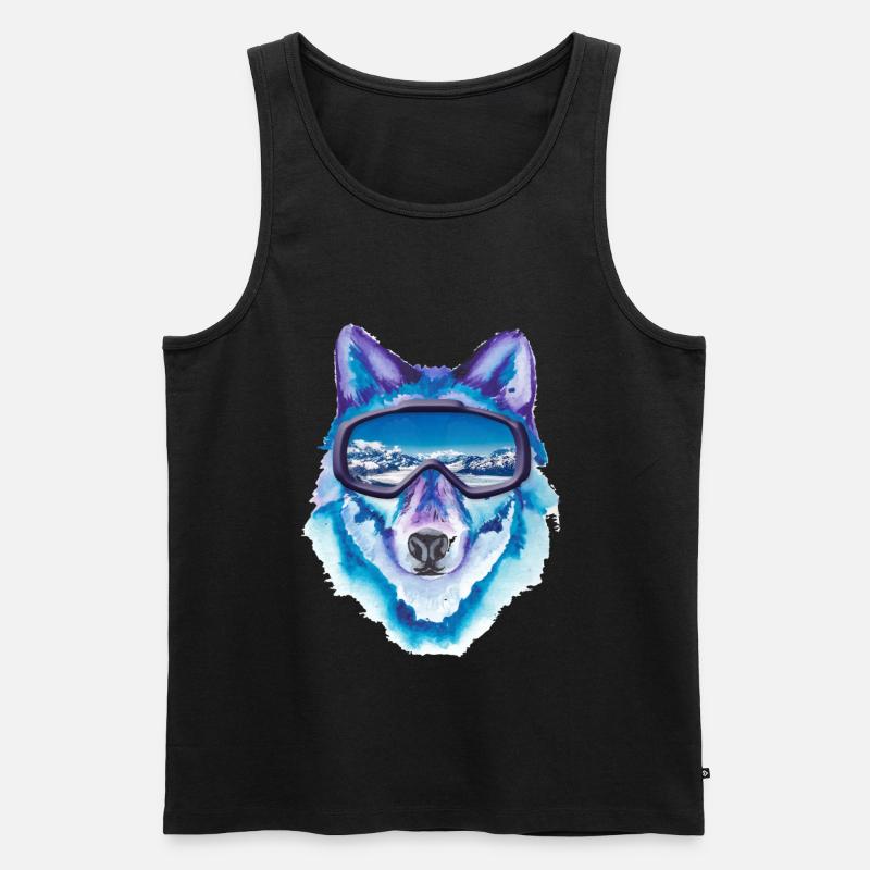 Ski Husky - Männer Premium Bio Tank Top - undefined