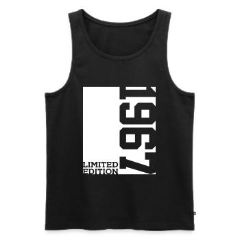 59TH BIRTHDAY LIMITED EDITION 1967 - Men's Premium Organic Tank Top - black - Front - Michal (187cm)