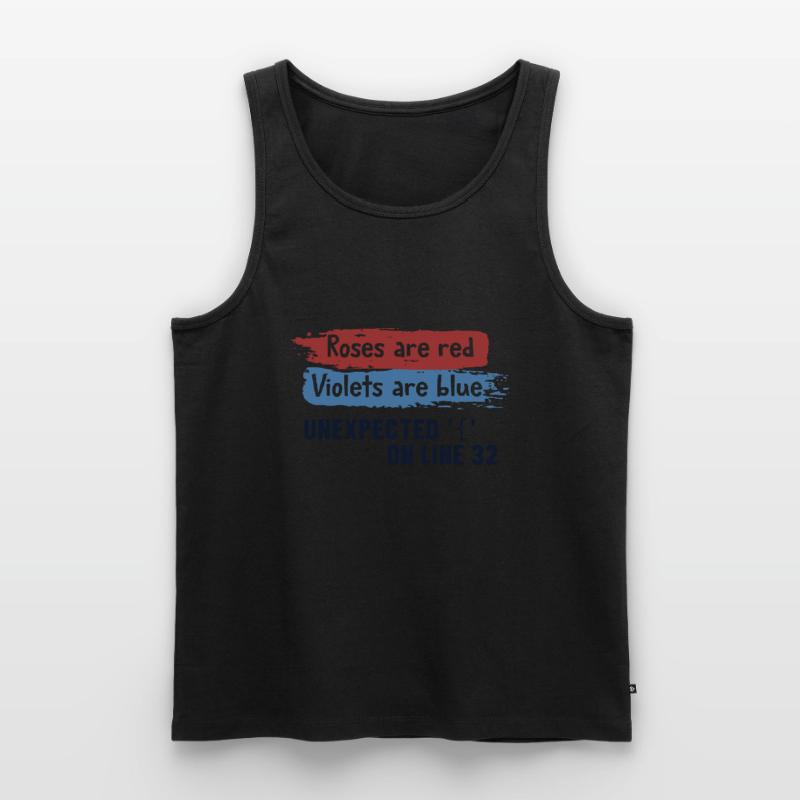 Unexpected { on Line 32 Engineer Coder Software Men's Premium Organic Tank Top