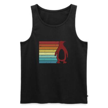 Seevogel Königspinguin Kaiserpinguin Pinguin - Männer Premium Bio Tank Top - Schwarz - Vorne - Michal (187cm)