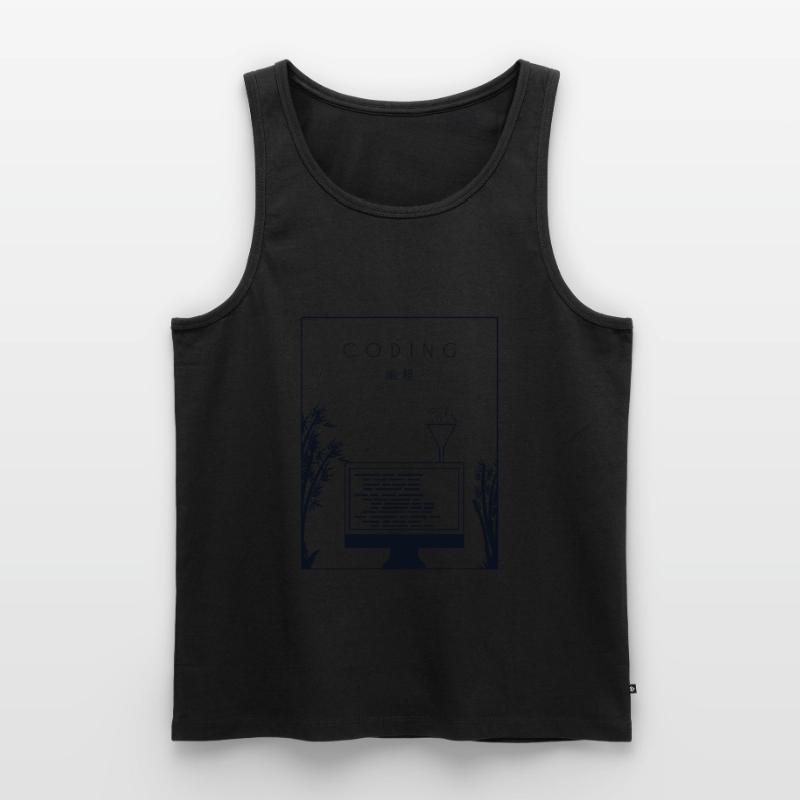 Coding Chinese Hanzi Coder Engineer Software Men's Premium Organic Tank Top