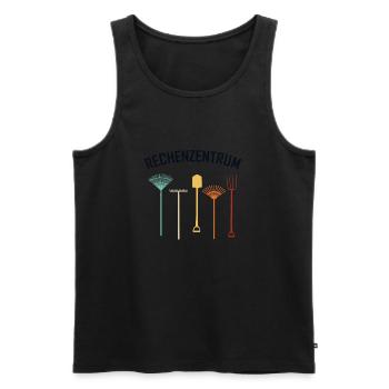 Rechenzentrum Admin IT-Betrieb Informatiker - Männer Premium Bio Tank Top - Schwarz - Vorne - Michal (187cm)