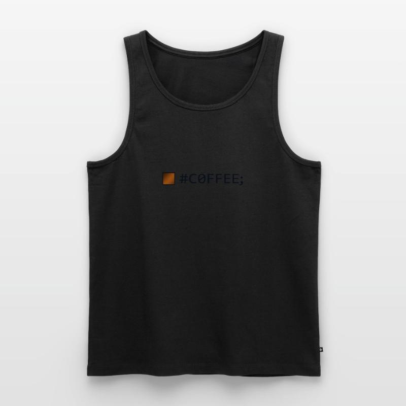 #COFFEE; Engineer Full Stack Coder Software Men's Premium Organic Tank Top