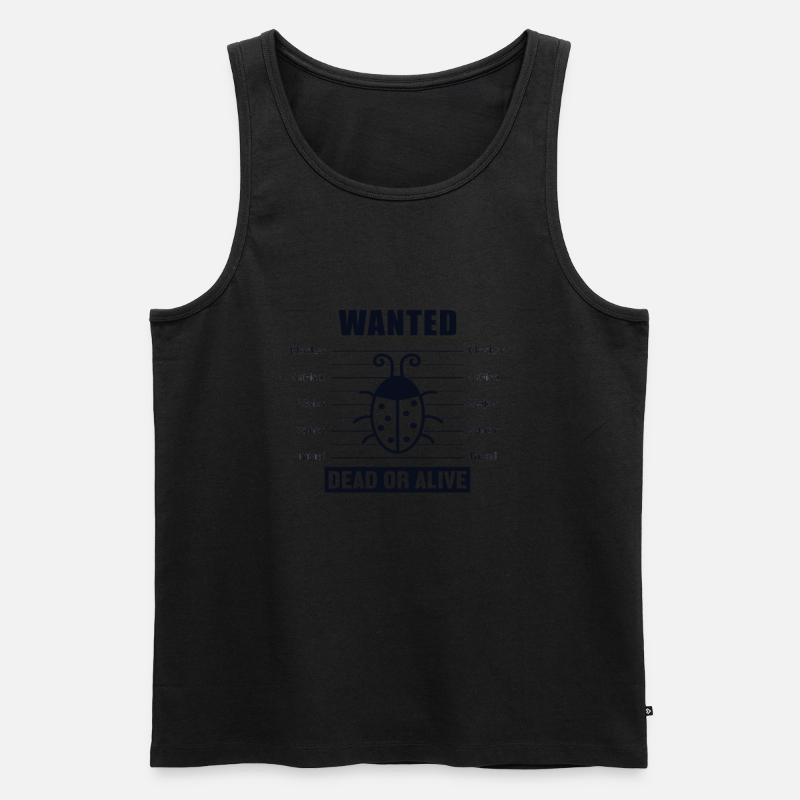 Bugs Wanted Softwareentwickler Developer - Männer Premium Bio Tank Top - Schwarz
