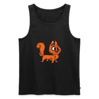 Halloween Cat Knife Creepy Gift Idea - Men's Premium Organic Tank Top - black - Front - Michal (187cm)