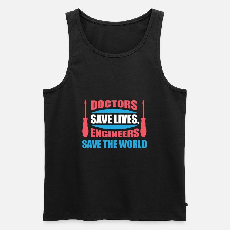 Engineer Engineering Gift - Men's Premium Organic Tank Top - black