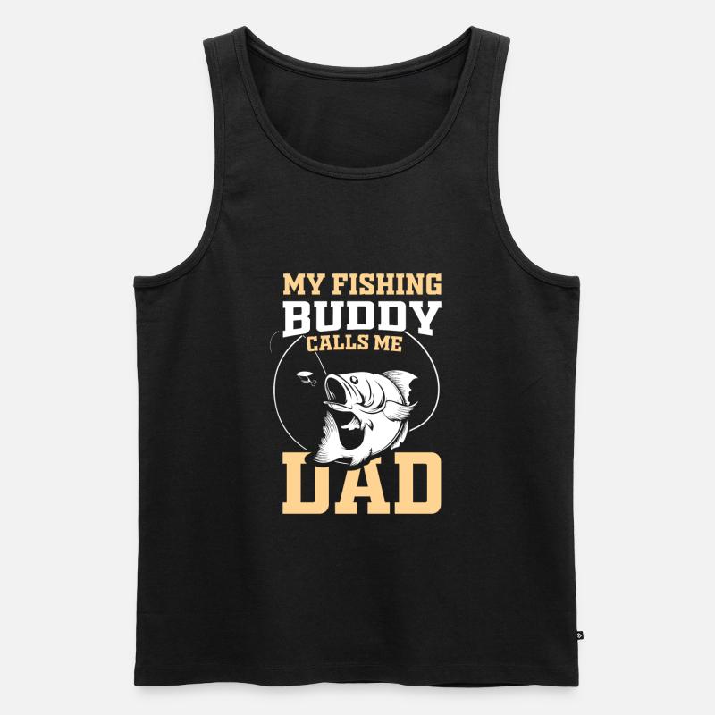Fishing Buddys - Geschenkidee - Männer Premium Bio Tank Top - Schwarz