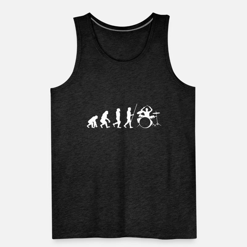 Drummer Drummer Evolution Gift Men's Premium Organic Tank Top
