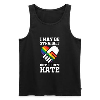 LGBT gay - Débardeur bio Premium Homme - noir - Devant - Michal (187cm)