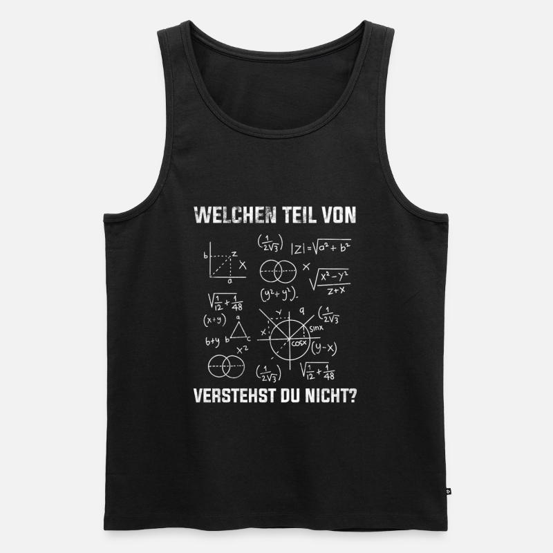 Mathematik Mathe - Männer Premium Bio Tank Top - Schwarz