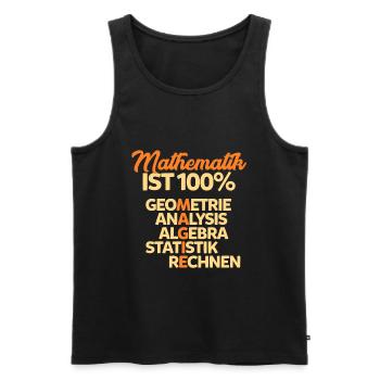 Mathematik - Männer Premium Bio Tank Top - Schwarz - Vorne - Michal (187cm)
