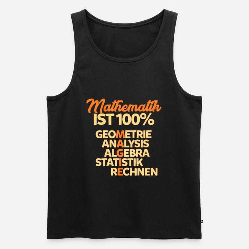 Mathematik - Männer Premium Bio Tank Top - Schwarz