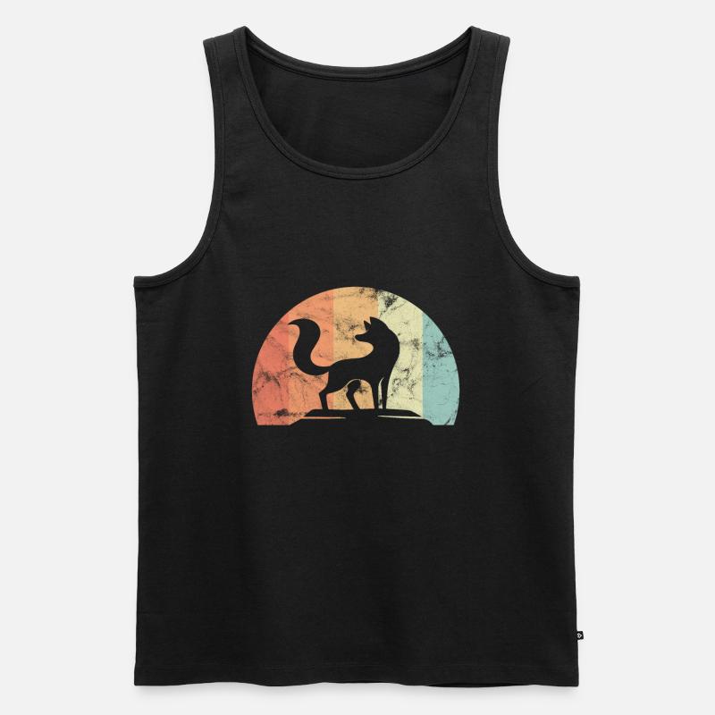 Fuchs - Männer Premium Bio Tank Top - Schwarz