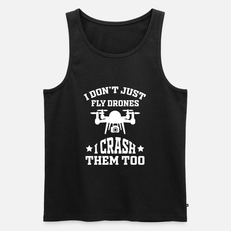 Drohne - Männer Premium Bio Tank Top - Schwarz