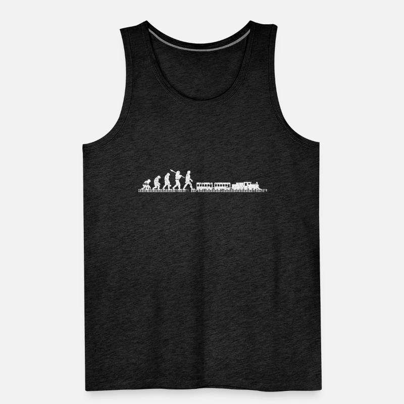 Model Maker Model Train Evolution Gift Men's Premium Organic Tank Top