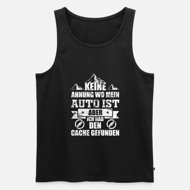 Geocaching Cache - Männer Premium Bio Tank Top - Schwarz