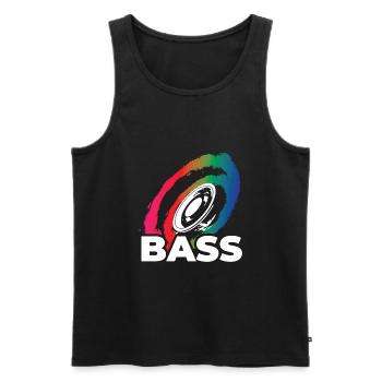 Musik Bass Dubstep Music Musicstar bassist DJ - Männer Premium Bio Tank Top - Schwarz - Vorne - AI Model Male 178 light (178cm)