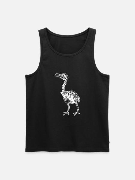 Dodo Bird Skeleton Dodo Vogel Liebhaber ausgestorb - Männer Premium Bio Tank Top - Schwarz