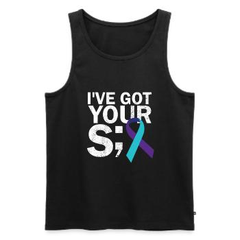 Ich habe Ihren sechs Selbstmord von sechs Selbstmo - Männer Premium Bio Tank Top - Schwarz - Vorne - AI Model Male 178 light (178cm)