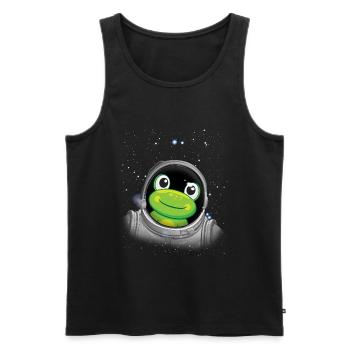 Frosch Astronaut Raum Astronomie Kinder AstronautF - Männer Premium Bio Tank Top - Schwarz - Vorne - Michal (187cm)