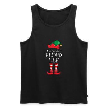 Die Weihnachtsgeschlechts der Geschlechtsfl�ssigke - Männer Premium Bio Tank Top - Schwarz - Vorne - Michal (187cm)