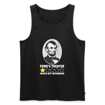 Fords Theater w�rde 1-Sterne-Lincoln nicht empfehl - Männer Premium Bio Tank Top - Schwarz - Vorne - Michal (187cm)