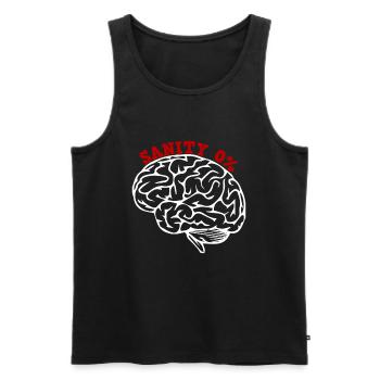 Vernunft null Prozent Phasmophobie Angst vor Geist - Männer Premium Bio Tank Top - Schwarz - Vorne - AI Model Male 178 light (178cm)