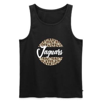 Jaguars High School Maskottchen Sportteam Frauen - Männer Premium Bio Tank Top - Schwarz - Vorne - Michal (187cm)