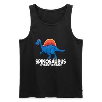 Spinosaurus mein Lieblingsdinosaurierkinder Spinos - Männer Premium Bio Tank Top - Schwarz - Vorne - Michal (187cm)