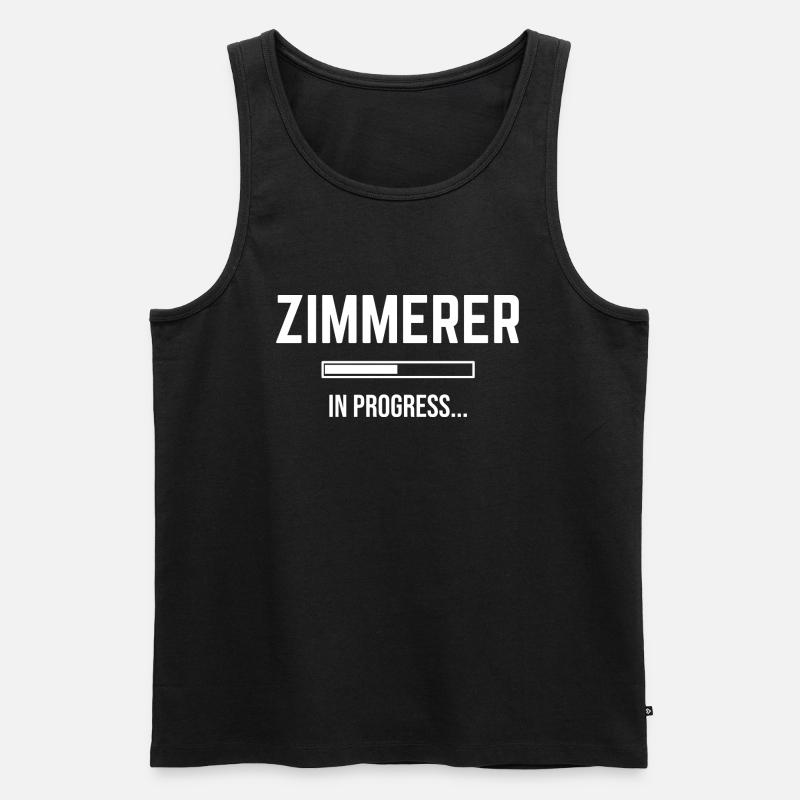 Carpenter In Progress - Men's Premium Organic Tank Top - black