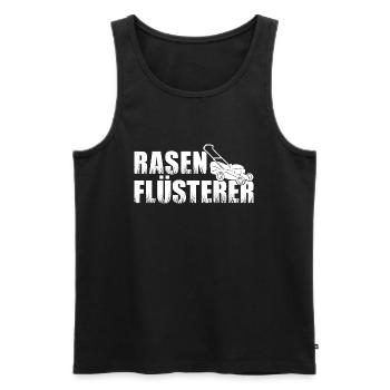 Rasenflüsterer Rasenmäher Rasen mähen Rasenpfleger - Männer Premium Bio Tank Top - Schwarz - Vorne - Michal (187cm)