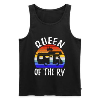 Königin des RV III - Männer Premium Bio Tank Top - Schwarz - Vorne - AI Model Male 178 light (178cm)