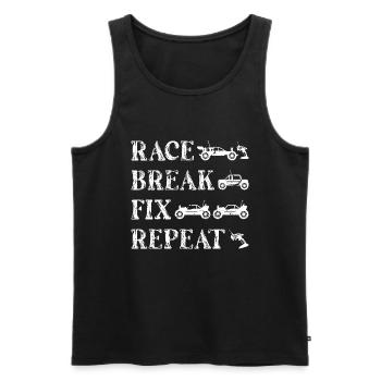 RC Auto Rennen - Männer Premium Bio Tank Top - Schwarz - Vorne - Michal (187cm)