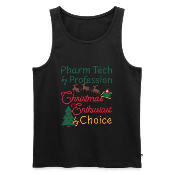 Technicien en pharmacie Noël Noël - Débardeur bio Premium Homme - noir - Devant - Michal (187cm)