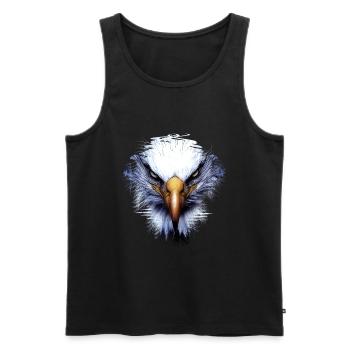 Bad Eagle - Débardeur bio Premium Homme - noir - Devant - Michal (187cm)