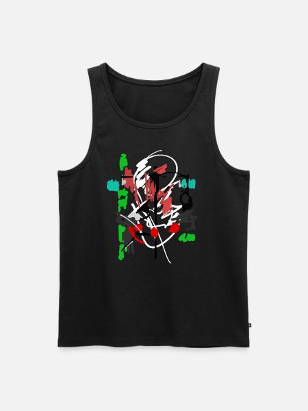 Abstract art - Men's Premium Organic Tank Top - black
