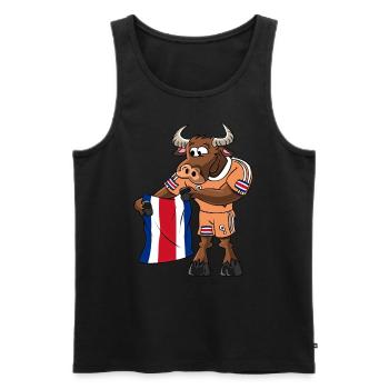 Costa Rica Fan Taureau - Débardeur bio Premium Homme - noir - Devant - Michal (187cm)