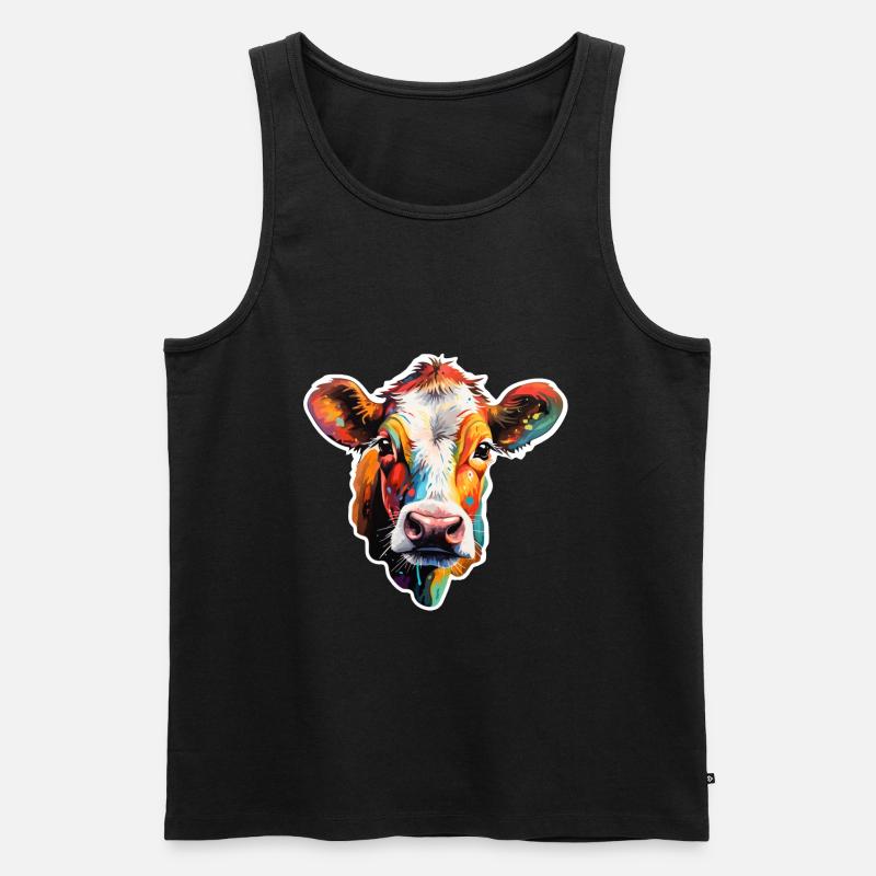 Beef variegated - Men's Premium Organic Tank Top - black