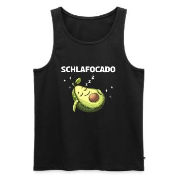 Sleep Ocado - Drôle de design d’avocat - Débardeur bio Premium Homme - noir - Devant - Michal (187cm)