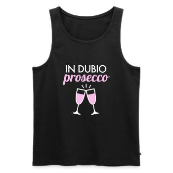 In Dubio Prosecco 2020 Anwalt Jurastudent Jura - Männer Premium Bio Tank Top - Schwarz - Vorne - AI Model Male 178 light (178cm)