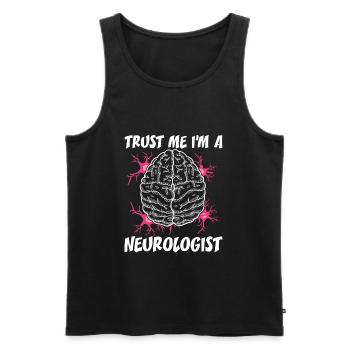 Neurologie Neurologie Gehirn Wissenschaft Neuro - Männer Premium Bio Tank Top - Schwarz - Vorne - AI Model Male 178 light (178cm)