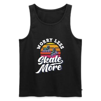 Inline girl roller skates roller skating skate sport - Men's Premium Organic Tank Top - black - Front - Michal (187cm)