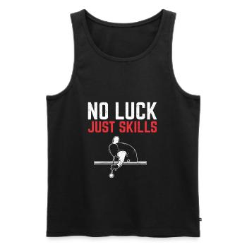Billiard Dad Billiard Papa Spieler Vater Snooker - Männer Premium Bio Tank Top - Schwarz - Vorne - AI Model Male 178 light (178cm)