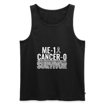 Gehirntumor Hirntumor Krebs Survivor Chemo Krebs - Männer Premium Bio Tank Top - Schwarz - Vorne - AI Model Male 178 light (178cm)