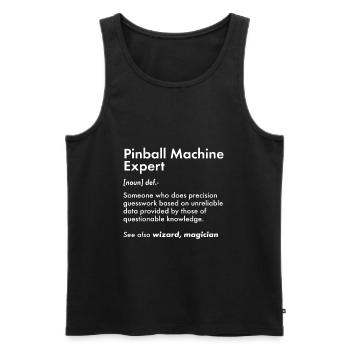 Pinball Master Pinball Machine Slot Machine Game - Men's Premium Organic Tank Top - black - Front - Michal (187cm)