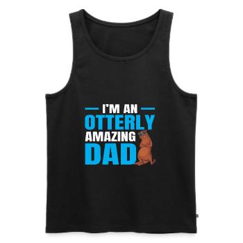 Otter animal lovers otter sea otter animal love - Men's Premium Organic Tank Top - black - Front - AI Model Male 178 light (178cm)