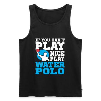 Water polo swimming water sports water polo coach - Men's Premium Organic Tank Top - black - Front - Michal (187cm)