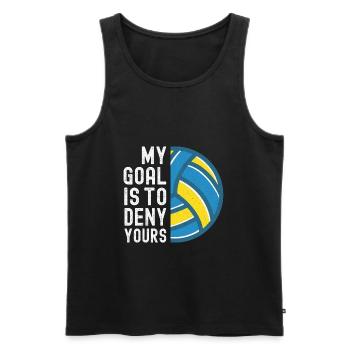 Water polo swimming water sports water polo coach - Men's Premium Organic Tank Top - black - Front - Michal (187cm)
